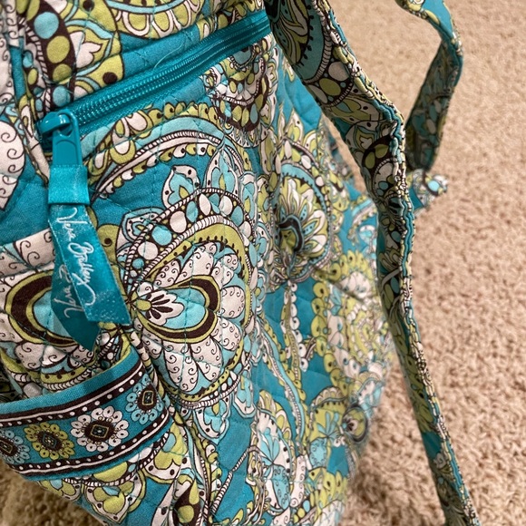 Green Peacock Vera Bradley Backpack - Picture 8 of 9